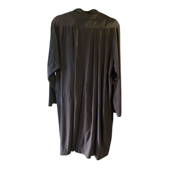 Eileen Fisher System Plus Size Black Tencel Waterfall Cardigan Size 2X - Picture 4 of 5